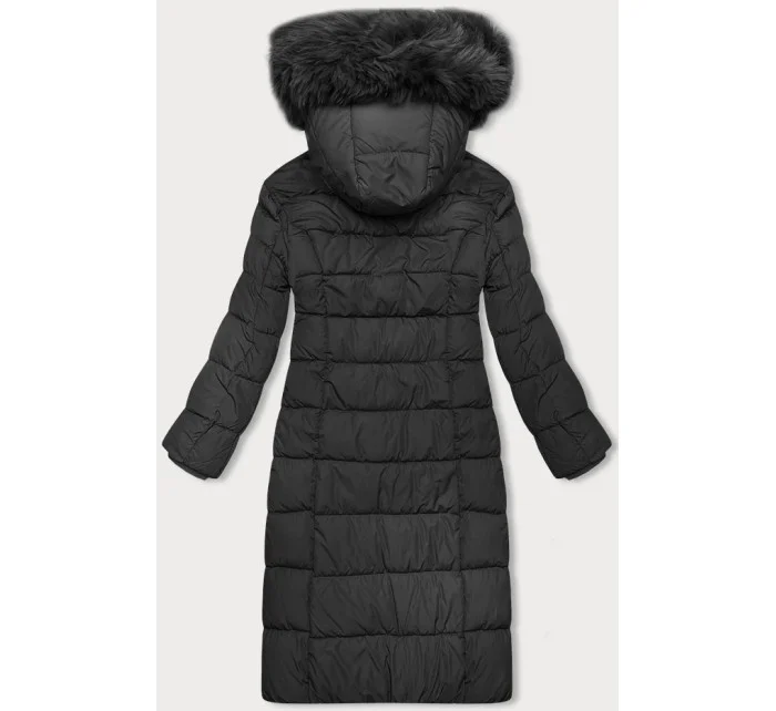 Dámska zimná bunda v grafitovej farbe s kapucňou J Style (16M9126-105) Dámska zimná bunda v grafitovej farbe s kapucňou J Style (16M9126-105)
