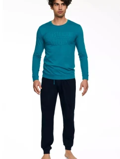 Pánské pyžamo model 21768986 Badge turquise - Henderson