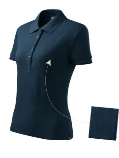 Polokošeľa Malfini Cotton W MLI-21302 navy blue