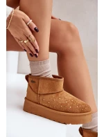 Śniegowce Ze Zdobieniem Na Platformie Big Star OO274A104 Camel Śniegowce Ze Zdobieniem Na Platformie Big Star OO274A104 Camel