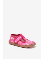 Kapcie Barefoot Dziewczęce W Serduszka Na Rzep Milami Fuksja Talirae