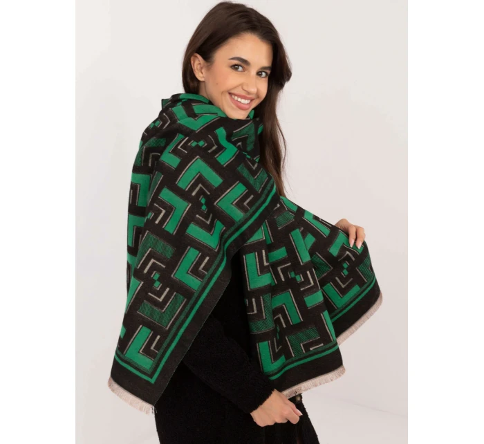 Šatka AT SZ 23158.32 čierna a zelená