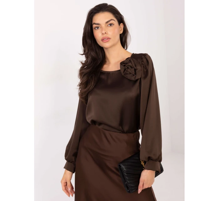 Bluzka MI BZ model 21795561 ciemny brązowy - FPrice