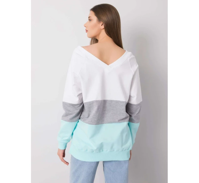 Mikina RV BL 5972.07 biela šedá