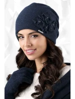 Dámska čiapka model 163338 dark blue - Kamea