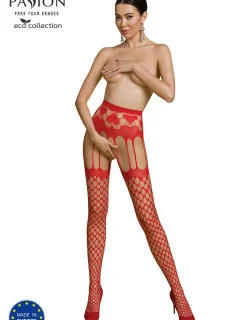Dámské sexy punčochové kalhoty ECO model 20958399 Červená - Passion