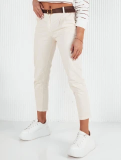 Dámské kalhoty CHITRAS ecru chinos Dstreet UY1884