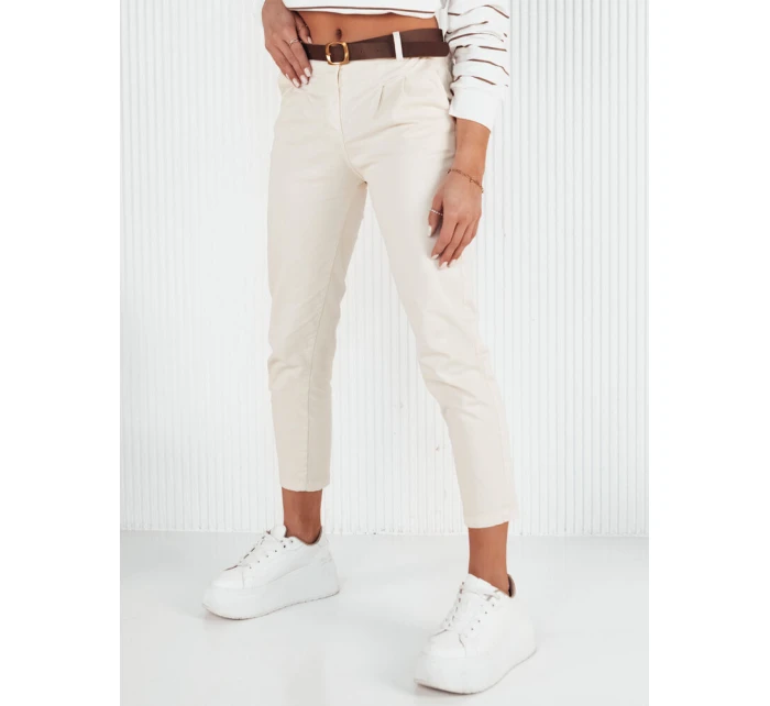 Dámske nohavice CHITRAS ecru chinos FashionStreet UY1884