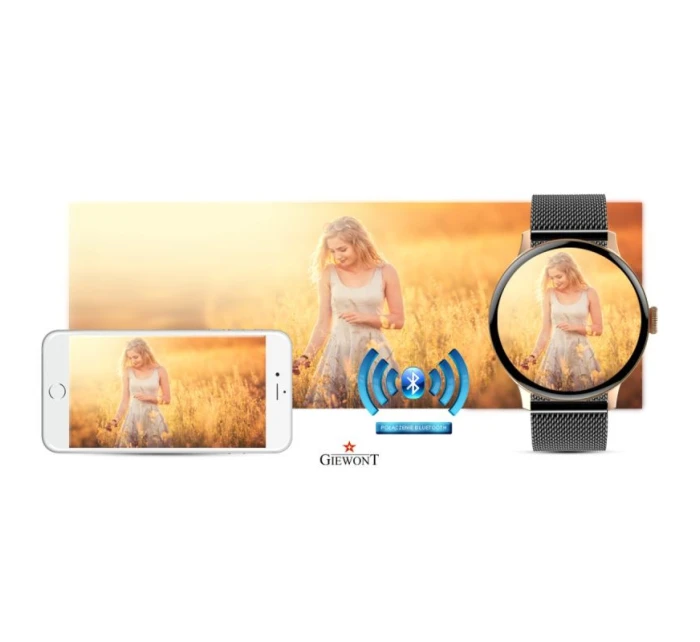 Dámské chytré hodinky Rose Gold Black model 21804755 - Giewont Dámské chytré hodinky Rose Gold Black model 21804755 - Giewont