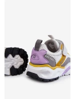 Dětská sportovní obuv se suchým zipem Big Star model 21609010 Bílá a žlutá - Big Star Shoes