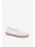 Dámské espadrilky model 22067174 Bílé - VINCEZA Dámské espadrilky model 22067174 Bílé - VINCEZA