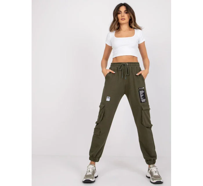 Tepláky RV DR 7461.03 khaki