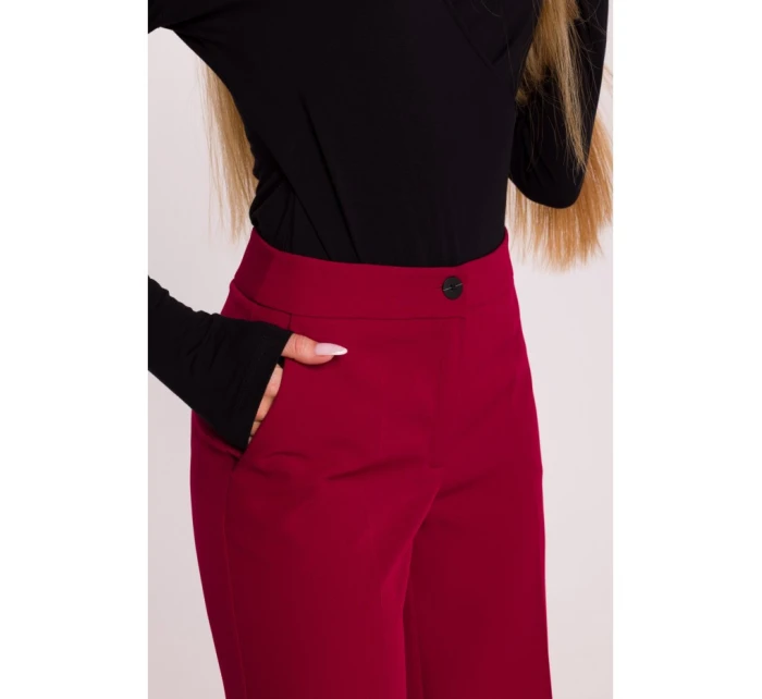 M875 Široké nohavice - bordové