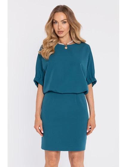 šaty s rozparkem na zádech  modré model 22040511 - Moe