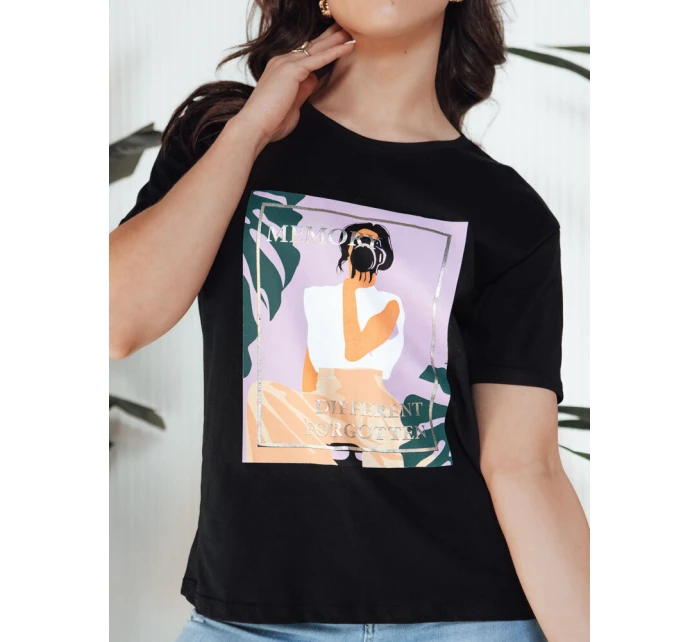 Dámske tričko MEMORY black FashionStreet RY2628