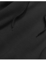 Dlhá čierna tepláková mikina (YS10005-3)