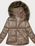 Dámska bomber bunda karamelová S'west (B8190-101)