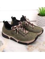Pohodlné poltopánky Rieker W RKR610 green Pohodlné poltopánky Rieker W RKR610 green