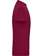 JN Pánské pracovní tričko z bio bavlny Solid 02. wine model 22415115 - Daiber
