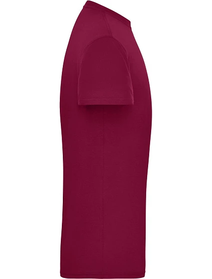 JN Pánské pracovní tričko z bio bavlny Solid 02. wine model 22415115 - Daiber