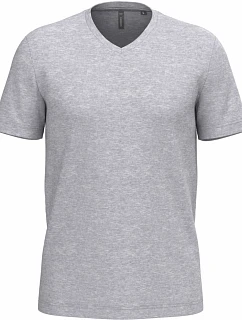 Kariban K 357 Pánske tričko s výstrihom do V 20.K357 oxford grey