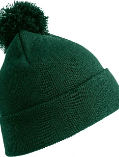 Result Headwear RC 028J Detská pletená čiapka s bambulou 28.028J fľaškovozelená