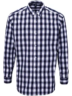PR 250 Popelínová košile s dl. rukávem  white/navy model 22478151 - Premier