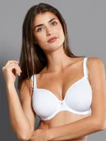 Podprsenka s kosticami Selma s dištančnými košíčkami 5637 biela - RosaFaia