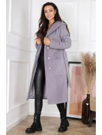 Dámský kabát model 19341929 Šedá - Merce