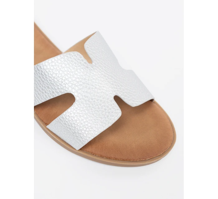 Praktické dámske strieborné ponožky bez podpätku Praktické dámske strieborné ponožky bez podpätku