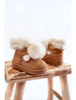 Dětské teplé sněhule Hnědá a bílá model 21600352 - Boto