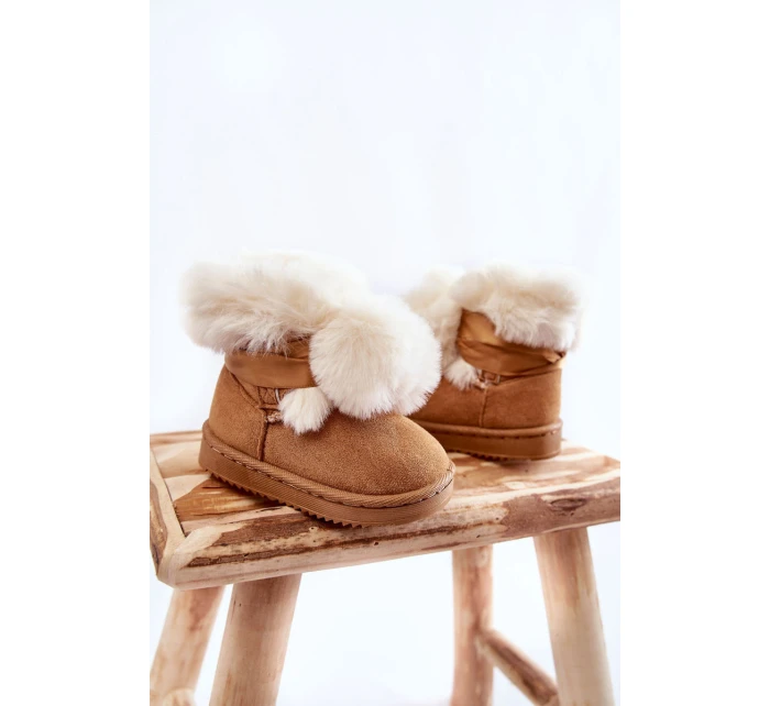 Dětské teplé sněhule Hnědá a bílá model 21600352 - Boto