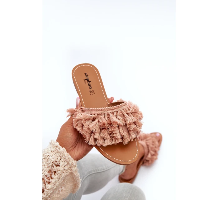 Ploché Dámské Žabky S Špinavě Růžové model 21656741 - Boto Ploché Dámské Žabky S Špinavě Růžové model 21656741 - Boto