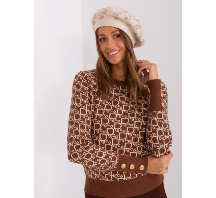 Czapka AT CZ model 18985203 jasny beżowy - FPrice