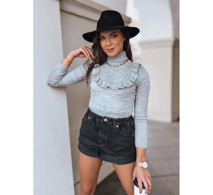 Dámský svetr NOAH světle šedý Dstreet model 21964190 - FashionStreet