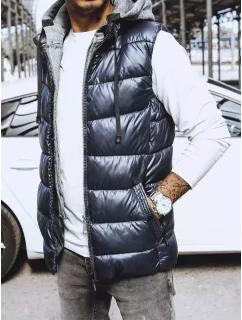 Pánska tmavomodrá vesta FashionStreet TX4140