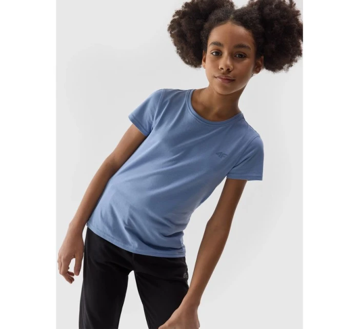 Dievčenské tričko zo 100% bavlny 4F Junior