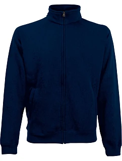 Mikina Fruit of the Loom Premium Sweat Jacket 16.2228 tmavomodrá