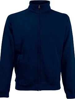 Mikina Fruit of the Loom Premium Sweat Jacket 16.2228 tmavomodrá