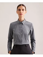Blouse Regular LSL Popelínová halenka s dlouhým rukávem model 22501310 navy - Seidensticker Blouse Regular LSL Popelínová halenka s dlouhým rukávem model 22501310 navy - Seidensticker