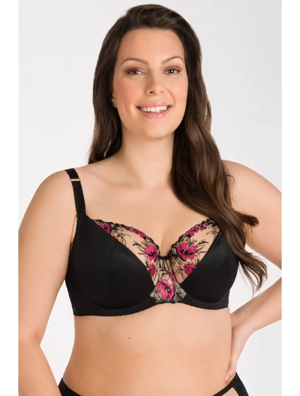 Dámská podprsenka Černá model 19741575 - Gorsenia Dámská podprsenka Černá model 19741575 - Gorsenia