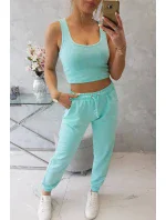 Súprava top+nohavice mint