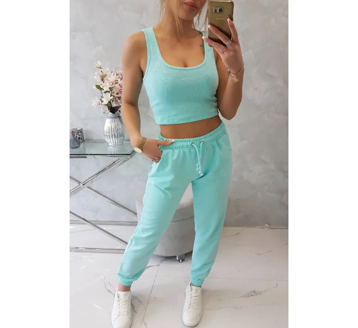 Súprava top+nohavice mint