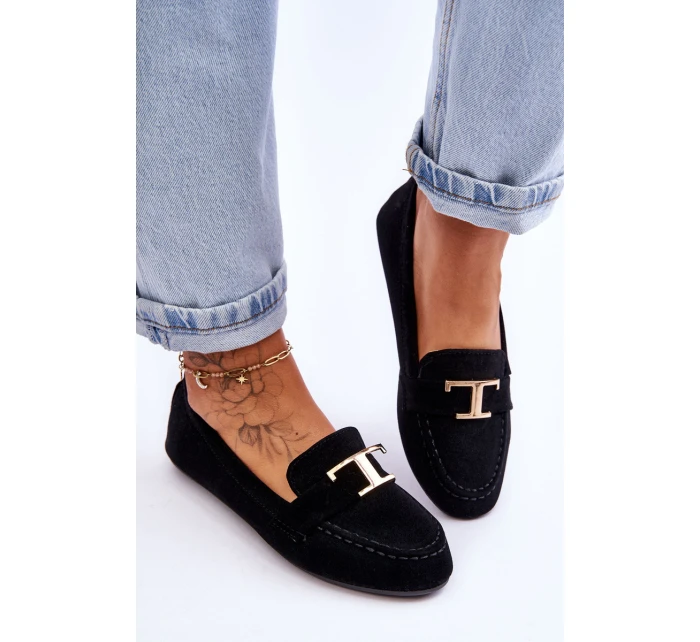 Klasyczne Wsuwane Mokasyny Czarne Carly Klasyczne Wsuwane Mokasyny Czarne Carly