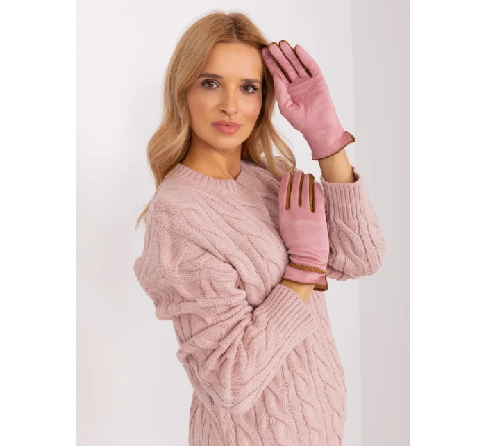 Rękawiczki AT RK model 19069282 jasny różowy - FPrice Rękawiczki AT RK model 19069282 jasny różowy - FPrice