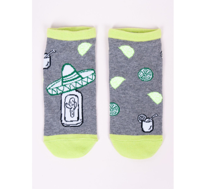 Yoclub Členkové bavlnené ponožky vzory farieb SK-86/UNI/04 Grey