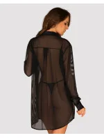 Sexy blúzka Stellya babydoll čierna - Obsessive