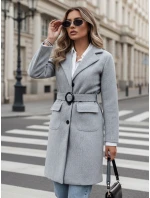Dámský  kabát světle šedý Dstreet model 21980428 - FashionStreet