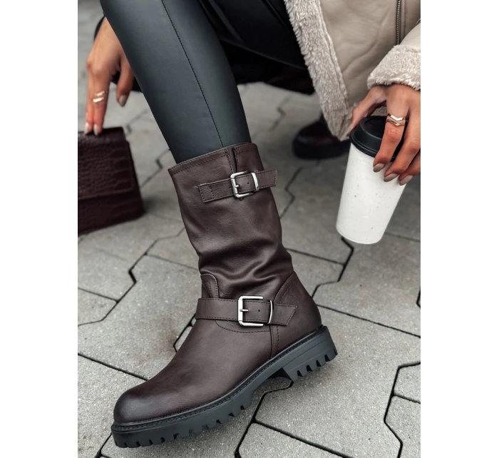 Dámske krátke hnedé topánky WORKENNA FashionStreet ZY0543