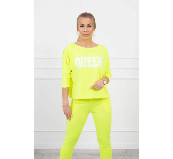 Sada s model 18748710 potiskem Queen yellow - K-Fashion Sada s model 18748710 potiskem Queen yellow - K-Fashion